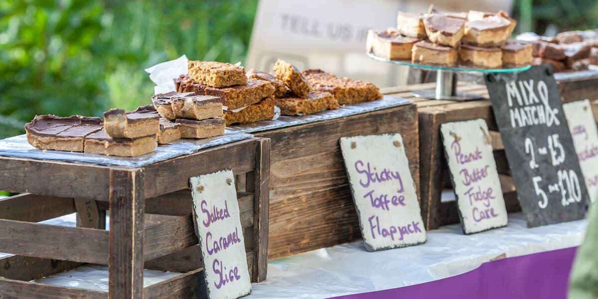 Food fair cake stall