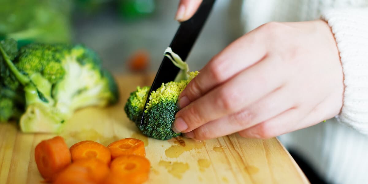 Chop vegetables