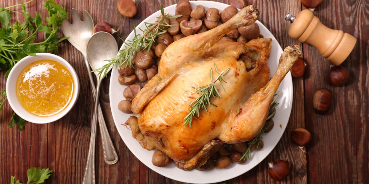 Turkey and chestnut
