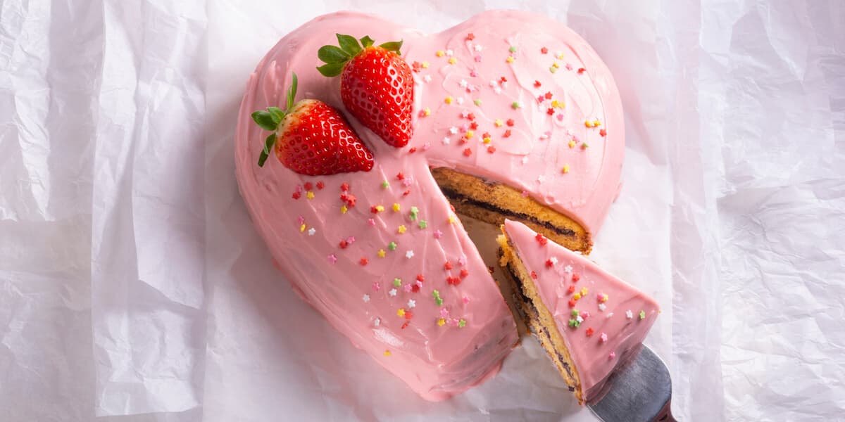 Heart shaped cake