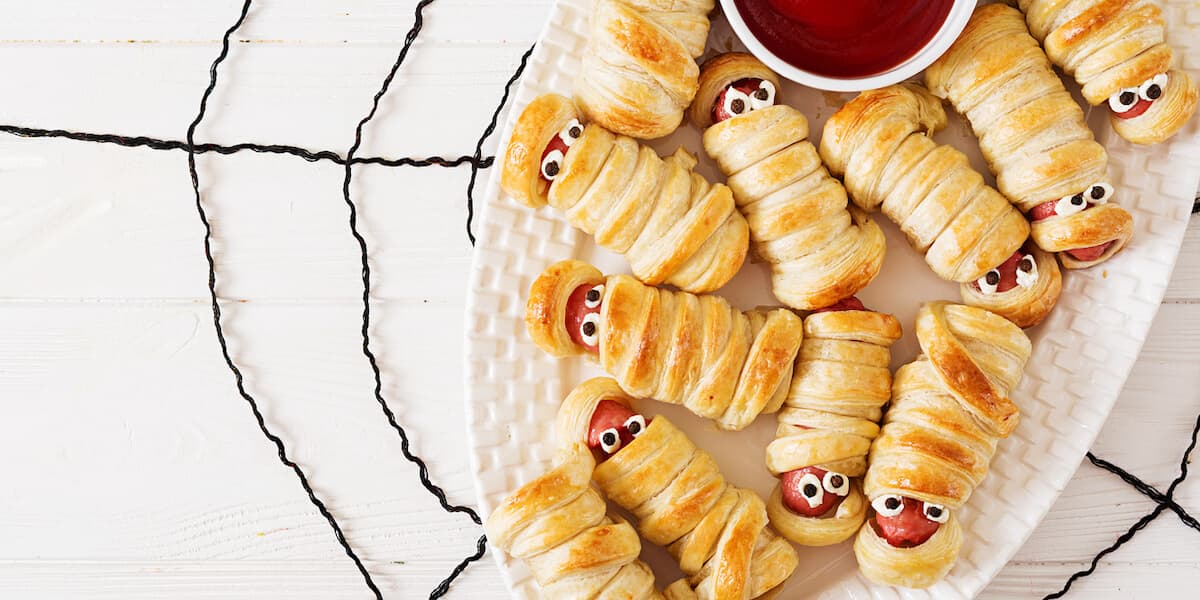 Scary sausage mummies